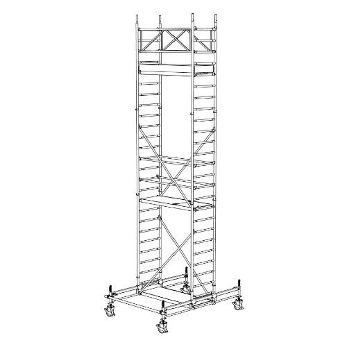  Typ 70/X-180 müba-Alu-Fahrgerüst Typ 70/5-180, Arbeitshöhe 7,65 m 12444755