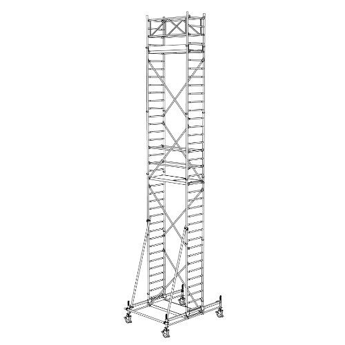 Typ 70/X-180 müba-Alu-Fahrgerüst Typ 70/8-180, Arbeitshöhe 10,65 m 12444757