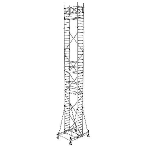  Typ 70/X-180 müba-Alu-Fahrgerüst Typ 70/11-180, Arbeitshöhe 13,65 m 12444760