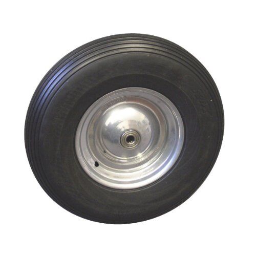  Zubehör Räder müba-Kugellagerrad Ø400 x 100 mm für Transportkarre Typ 400 und Zweiradkarre, Lochbohrung 20 mm! 12444456
