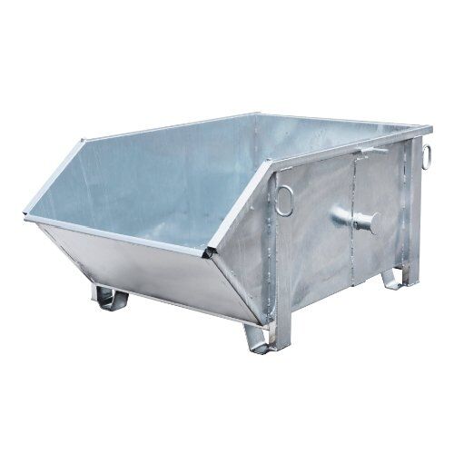  Kipp-Container müba-Kipp-Container mit schräger Schütte, Inhalt 1000 Liter, Tragfähigkeit 1500kg, Auflast 4500kg, Maße 1,60x1,20x0,80m, verzinkt 12444636
