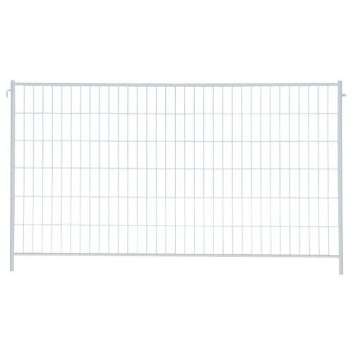  Bauzaunzelt müba-Mobilzaun für Bauzaunzelt, Länge 3,50 m, Höhe 2,00 m, mit angeschweißten Haken und Ösen, Maschenweite 105 x 290 mm, verzinkt 12444491