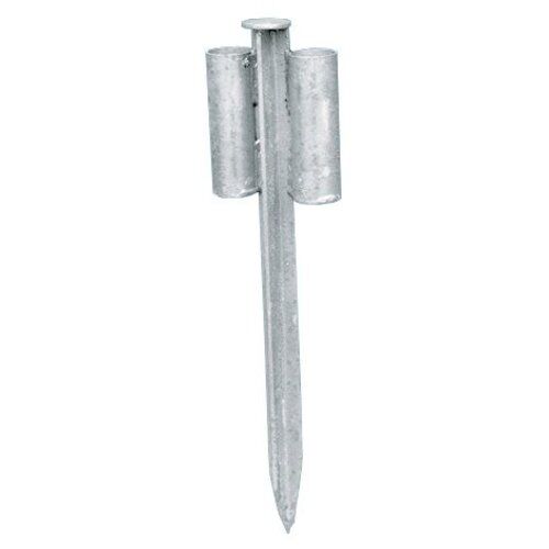 Standelement für Bauzaun müba-Erdanker mit 2 Aufnahmehülsen Ø50x2 mm für Bauzaun, Länge 60 cm 12444468