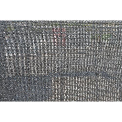  Bauzaunnetz müba-Bauzaunnetz mit je einer Öse pro Ecke, passend für ein Bauzaunelement 3,50 x 2,00 m, schwarz 12444490
