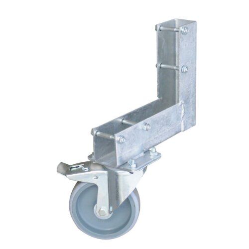  Bauzäune und Zubehör Weiteres Zubehör müba-Torrolle mit Anschraubwinkel für Bauzaun, verzinkt 12444509
