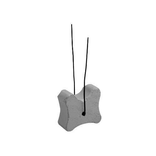  KNOCHEN MIT DRAHT FASERBETON KNOCHEN MIT DRAHT (1,2mm schwarz) 35-40-50mm  Schnittbreite=25mm, FBEKD35E 12445406