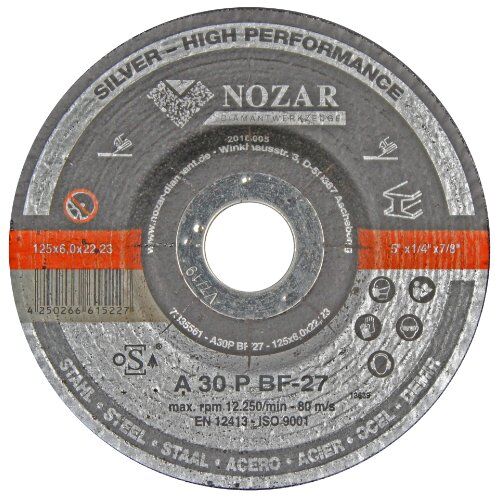  Schruppscheibe Profi Line Nozar Schruppscheibe Stahl, 125 x 6,0 x 22,23mm, Profi Line 12446070