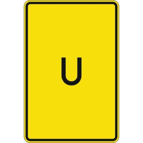  Richtzeichen Verkehrszeichen 455-1-50 Ankündigung od. Fortsetzung d. Umleitung, ohne Pfeilsymbol 630x420 mm, Alu 3 mm, RA2 12359108