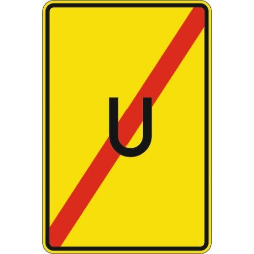  Verkehrsschilder und Straßenschilder ADCO Verkehrszeichen 455-2 Ende d. Umleitung 630x420mm, Alu 2mm, RA2 12355911