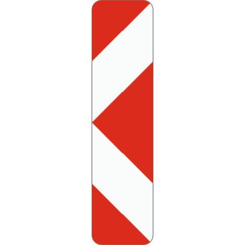  Richtzeichen Verkehrszeichen 605-11 Leitbake, Pfeilbake, Aufstellung rechts 1000x250mm, Alu 2mm, RA3 12359242