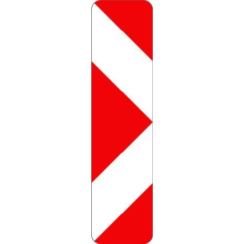  Richtzeichen Verkehrszeichen 605-21 Leitbake, Pfeilbake, Aufstellung links 1000x250mm, Alu 2mm, RA2 12359241