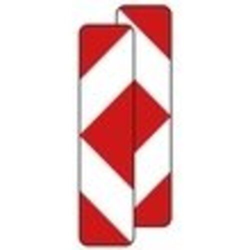  Richtzeichen Verkehrszeichen 605-42 Pfeilbake doppelseitig Aufstellung rechts 1000x250mm, Alu 2mm, RA1 12359823