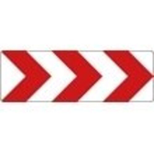  Richtzeichen Verkehrszeichen 625-21 Richtungstafel in Kurven, rechtsw.  500x1500mm, Alu 2mm, RA2 12359239