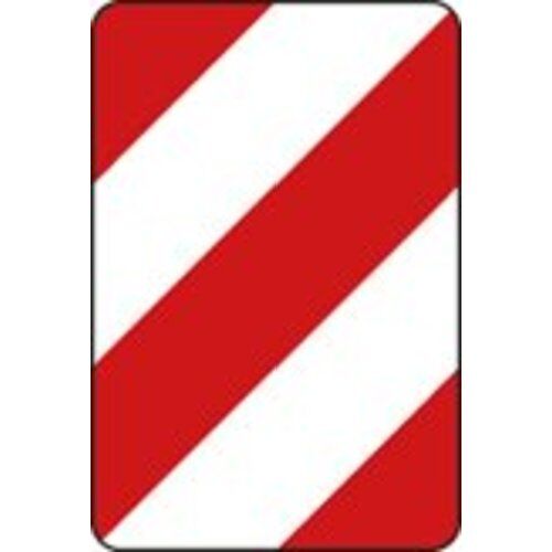  Richtzeichen Verkehrszeichen 626-10 Leitplatte Aufstellung rechts 750x500mm, Alu 2mm, RA2 12359092