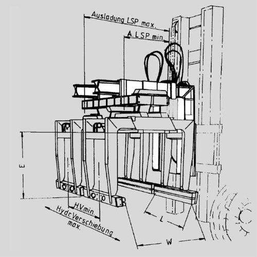 Zubehör Kranausleger Kranausl. KA-II SS-VA, Tragf. 5500 kg, Ausladung 1120 - 1800 komplett 12449006