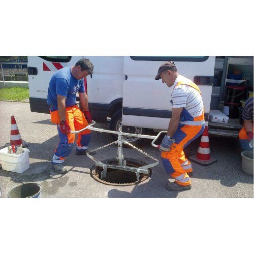  Schachtrahmenzange SRZ-M / -KOMBI Schachtrahmenzange SRZ-M, speziell für das Versetzen von Schachtrahmen, sowie Auflageringe, Tk 150 kg 12448807