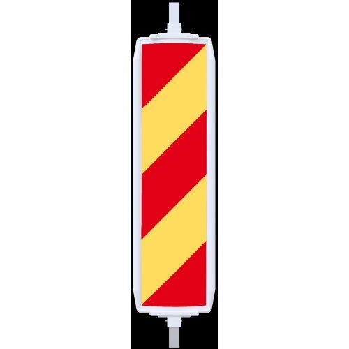  Verkehrssicherung Baken Schake Kunststoffbake Typ 40A, Folie Typ 2, schraffiert, rot/gelb, beids. R/L 12449962