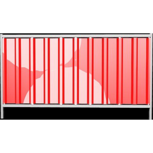  Trapezzäune Schake Mobilzaun Trapez, Blechbeschichtung: rot, Höhe: 1,2 m 12450329