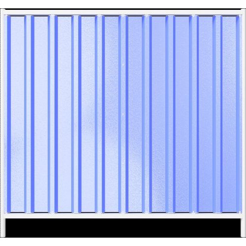  Trapezzäune Schake Mobilzaun Trapez, Blechbeschichtung: blau, Höhe: 2,0 m 12450325
