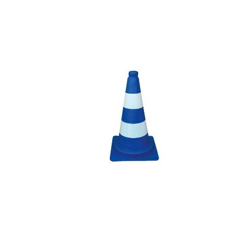  Verkehrssicherung Leitkegel Schake Leitkegel tagesleuchtend, blau / weiß, Höhe: 500 mm 12450204