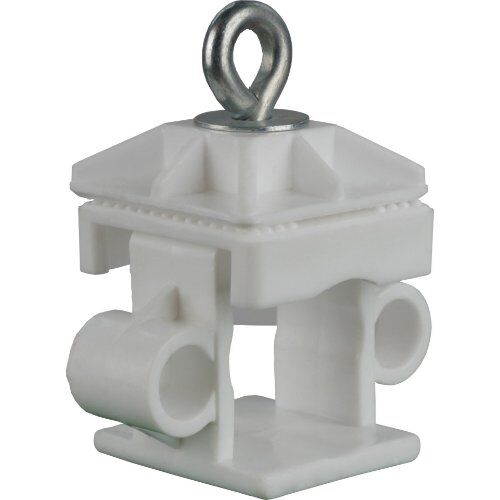  Schaftrohr und Schilderklemme Schake Schilderklemme, Kunststoff, weiß, mit Ösen, für 40 x 40 mm / Ø 42 mm Schaftrohr 12450072