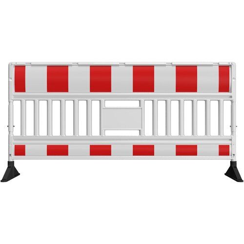  Verkehrssicherung Schachtschutzgitter Schake Euro-3-Schrankenzaun Typ Ultra, mit Folie Typ RA1/A, rot / weiß 12450236