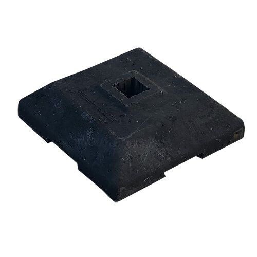  Verkehrssicherung Fußplatten Schake Bakenständerfußplatte 12 Kg, mit Einstecktasche 40 mm x 40 mm 12450034