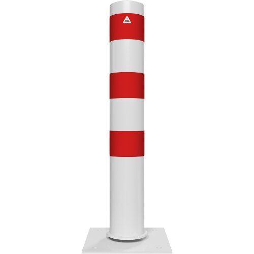  Absperrpfosten Ø 89 mm bis Ø 273 mm Schake Stahlrohrpoller Ø 152 x 3,2, 1000mm, weiß/rot 12450610