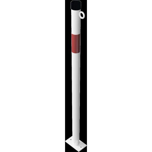  Absperrpfosten Ø 42 mm bis Ø 60 mm Schake Absperrpfosten Ø 42x2,5, mit 1 Öse, weiß/rot 12450652