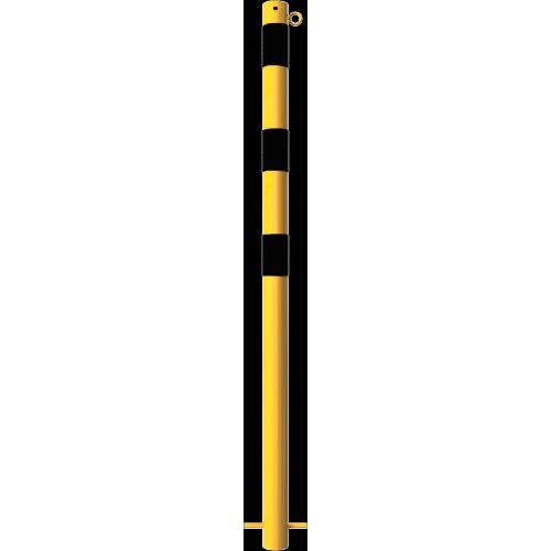  Absperrpfosten Ø 42 mm bis Ø 60 mm Schake Absperrpfosten Ø 60x2,5, zum Einbetonieren, mit 1 Öse, gelb/schwarz 12450660