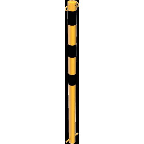  Absperrpfosten Ø 42 mm bis Ø 60 mm Schake Absperrpfosten Ø 60x2,5, zum Einbetonieren, mit 2 Ösen, gelb/schwarz 12450627