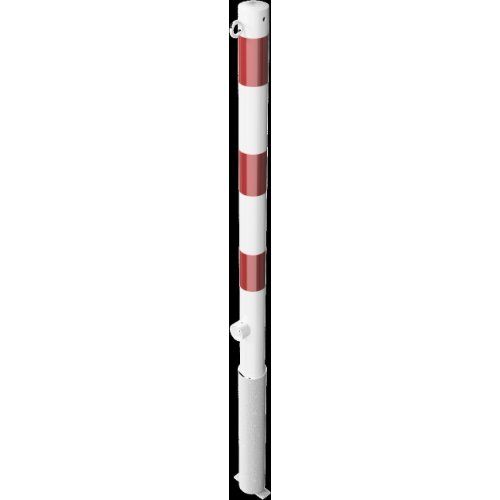  Absperrpfosten Ø 42 mm bis Ø 60 mm Schake Absperrpfosten Ø 60x2,5, mit 1 Öse, weiß/rot 12450667