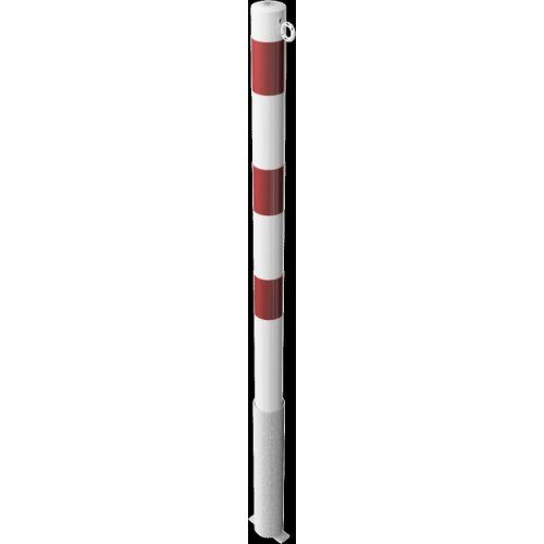  Absperrpfosten Ø 42 mm bis Ø 60 mm Schake Absperrpfosten Ø 60x2,5, mit 1 Öse, weiß/rot 12450649