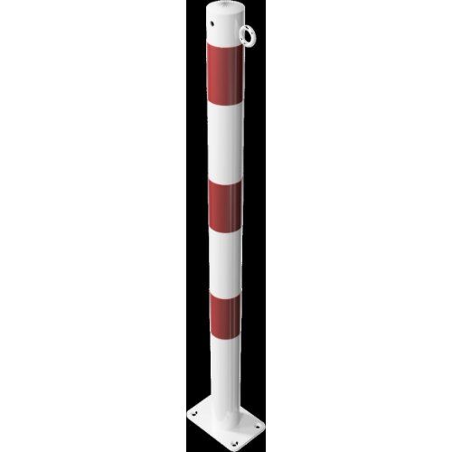  Absperrpfosten Ø 42 mm bis Ø 60 mm Schake Absperrpfosten Ø 60x2,5, mit 1 Öse, weiß/rot 12450665