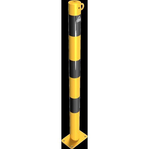  Absperrpfosten Ø 42 mm bis Ø 60 mm Schake Absperrpfosten Ø 60x2,5, mit 1 Öse, gelb/schwarz 12450624