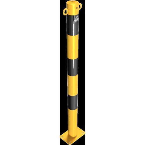  Absperrpfosten Ø 42 mm bis Ø 60 mm Schake Absperrpfosten Ø 60x2,5, mit 2 Ösen, gelb/schwarz 12450673