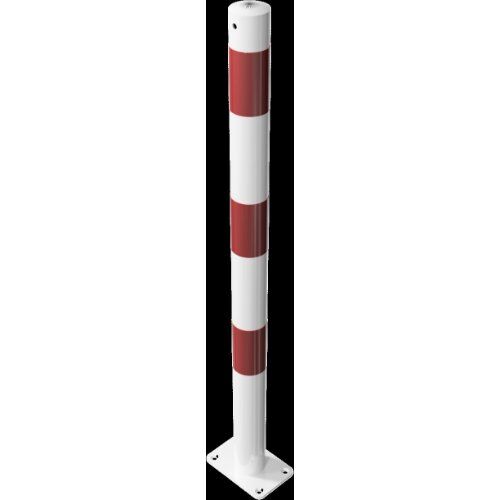  Absperrpfosten Ø 42 mm bis Ø 60 mm Schake Absperrpfosten Ø 60x2,5, ohne Öse, weiß/rot 12450616