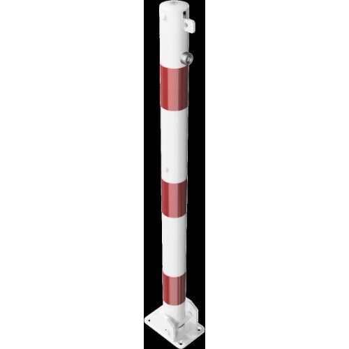  Absperrpfosten Ø 42 mm bis Ø 60 mm Schake Absperrpfosten Ø 60x2,5, ohne Öse, weiß/rot 12450656