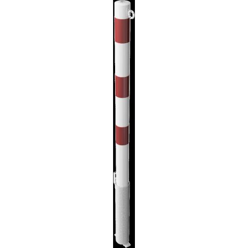  Absperrpfosten Ø 42 mm bis Ø 60 mm Schake Absperrpfosten Ø 60x2,5, mit 1 Öse, weiß/rot 12450638