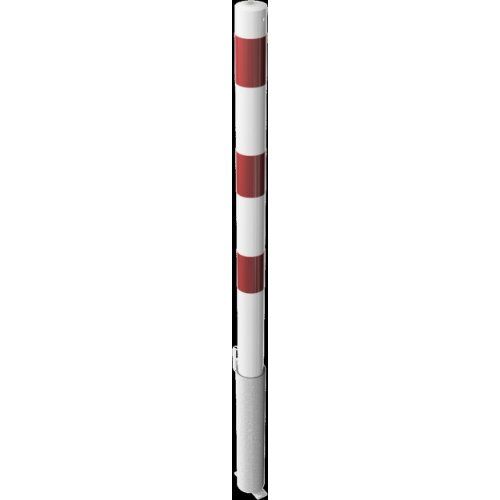  Absperrpfosten Ø 42 mm bis Ø 60 mm Schake Absperrpfosten Ø 60x2,5, ohne Öse, weiß/rot 12450655