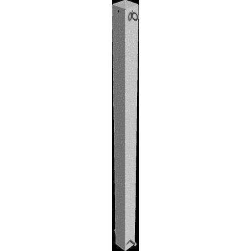  Absperrpfosten 70 mm x 70 mm Schake Absperrpfosten, 70x70, zum Einbetonieren, mit 2 Ösen, blank 12450524