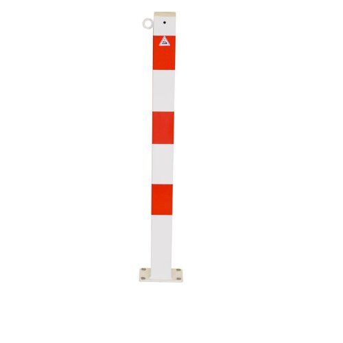  Absperrpfosten 70 mm x 70 mm Schake Absperrkettenpfosten, 70x70, mit 1 Öse, weiß/rot 12450528