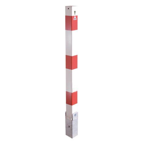  Absperrpfosten 70 mm x 70 mm Schake Absperrpfosten, 70x70, weiß/rot 12450498