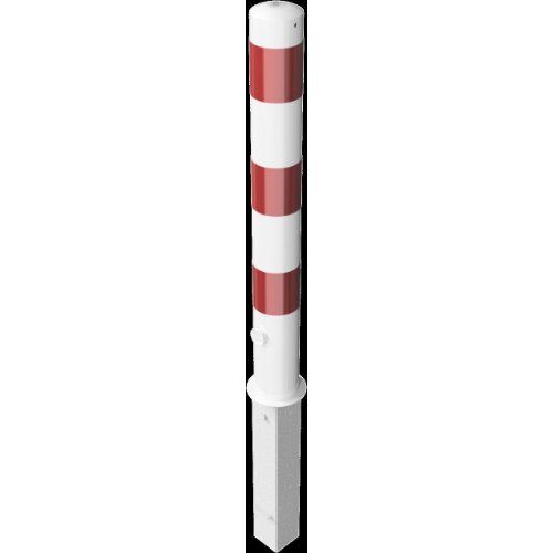 Absperrpfosten Ø 89 mm bis Ø 273 mm Schake Absperrpfosten Ø 102 x 2,9mm, ohne Öse, weiß/rot 12450563
