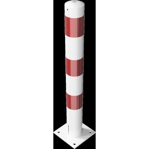  Absperrpfosten Ø 89 mm bis Ø 273 mm Schake Absperrpfosten Ø 102 x 2,9mm, ohne Öse, weiß/rot 12450558