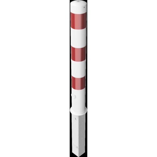  Absperrpfosten Ø 89 mm bis Ø 273 mm Schake Absperrpfosten Ø 108 x 2,9mm, ohne Öse, weiß/rot 12450553
