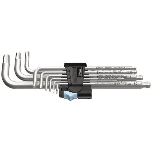  Winkelschlüssel für Innensechskantschrauben 3950/9 Hex-Plus Stainless 1 Winkelschlüsselsatz, metrisch, Edelstahl, 9-teilig 12452758