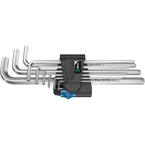  Winkelschlüssel für Innensechskantschrauben 950/9 L Hex-Plus HF 1 Winkelschlüsselsatz, metrisch, gestellverchromt, mit Haltefunktion, 9-teilig 12452934