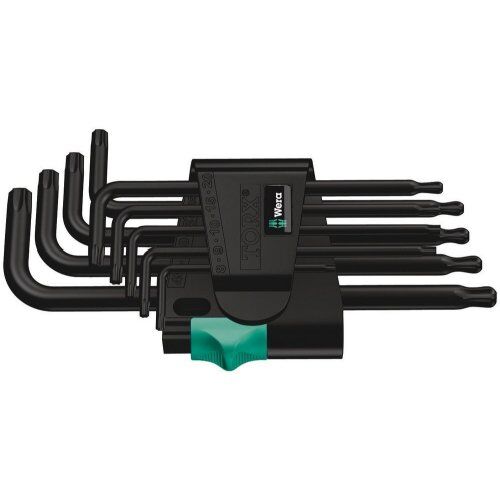  Winkelschlüssel für TORX®-Schrauben 967/9 TX 1 Winkelschlüsselsatz, BlackLaser, 9-teilig 12452710