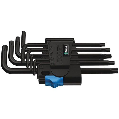  Winkelschlüssel für TORX®-Schrauben 967/9 TX HF 1 Winkelschlüsselsatz mit Haltefunktion, BlackLaser, 9-teilig 12452671